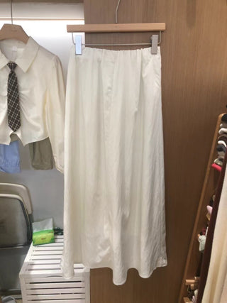 Korean casual drape skirt