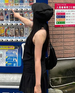 [2 colors] Drape Volume Cap Hat Hunting Cap