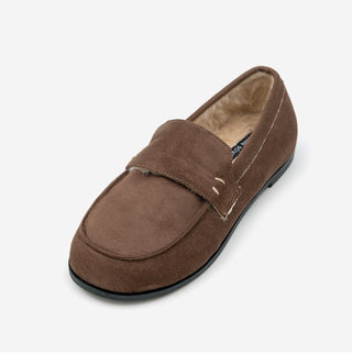 Oz Fur-lined Suede Loafers 1cm