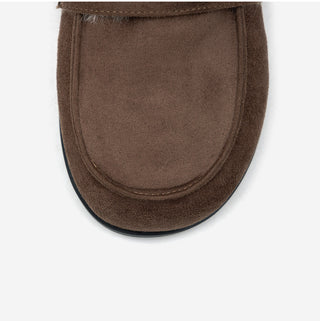 Oz Fur-lined Suede Loafers 1cm