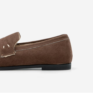 Oz Fur-lined Suede Loafers 1cm