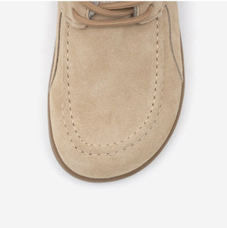 Commuse Cowhide Fur-Lined Flats 2cm
