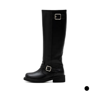 Roughly Rider Leather Long Boots 4cm