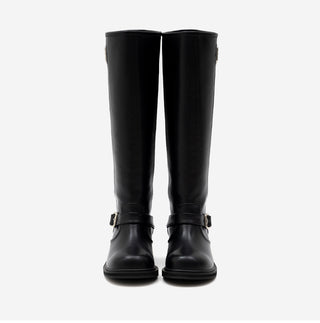 Roughly Rider Leather Long Boots 4cm