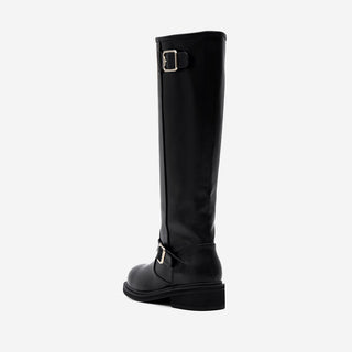 Roughly Rider Leather Long Boots 4cm