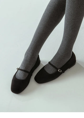 Molly Mary Jane Fur-Lined Flat Shoes 1cm