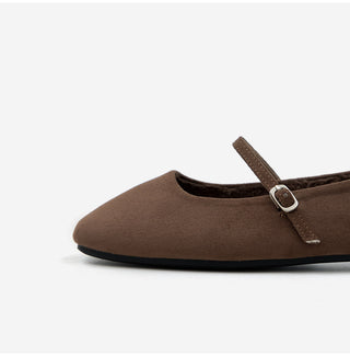 Molly Mary Jane Fur-Lined Flat Shoes 1cm