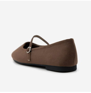 Molly Mary Jane Fur-Lined Flat Shoes 1cm
