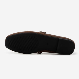 Molly Mary Jane Fur-Lined Flat Shoes 1cm