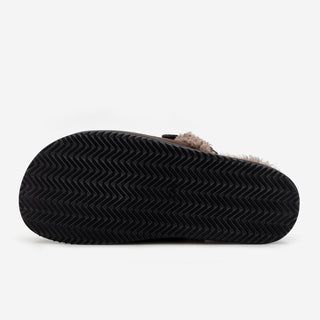 Covent Suede Fur-Lined Flats 4cm Slingback