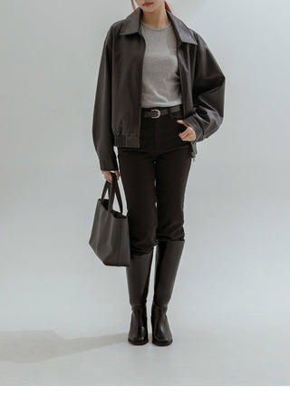 Sophie Square Basic Long Boots 3cm