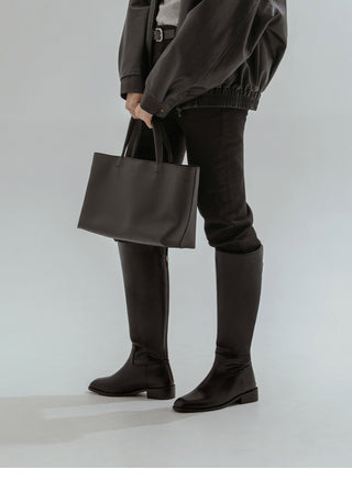 Sophie Square Basic Long Boots 3cm