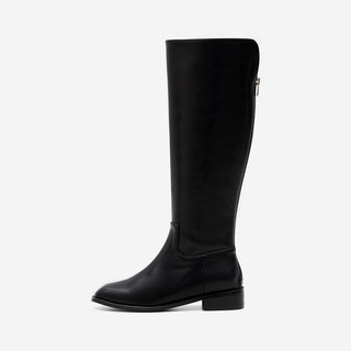 Sophie Square Basic Long Boots 3cm