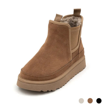 TL Platform Chelsea Fur Short Boots 3cm