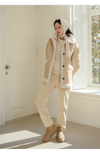 TL Platform Chelsea Fur Short Boots 3cm