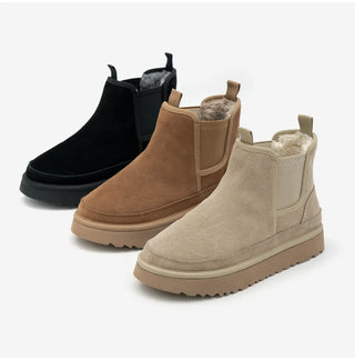 TL Platform Chelsea Fur Short Boots 3cm