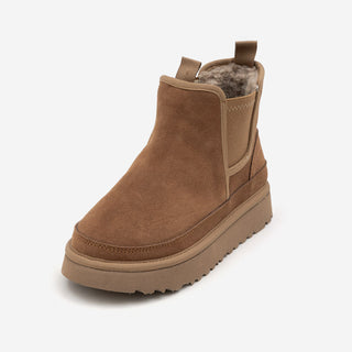 TL Platform Chelsea Fur Short Boots 3cm