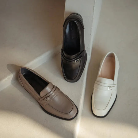 Collin Basic Belted Loafers 2cm