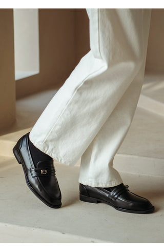 Collin Basic Belted Loafers 2cm