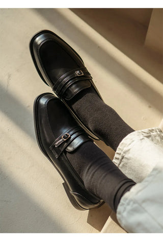 Collin Basic Belted Loafers 2cm