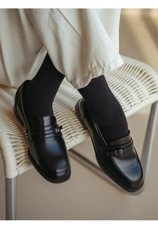 Collin Basic Belted Loafers 2cm