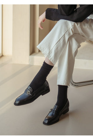 Collin Basic Belted Loafers 2cm