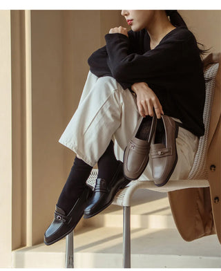 Collin Basic Belted Loafers 2cm