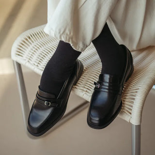 Collin Basic Belted Loafers 2cm