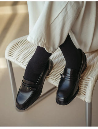 Collin Basic Belted Loafers 2cm