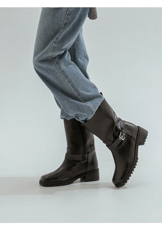 Juild Square Basic Track Sole Rider Boots 5cm