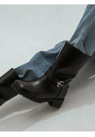 Juild Square Basic Track Sole Rider Boots 5cm