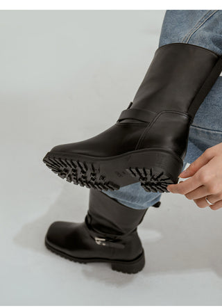 Juild Square Basic Track Sole Rider Boots 5cm
