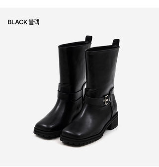 Juild Square Basic Track Sole Rider Boots 5cm