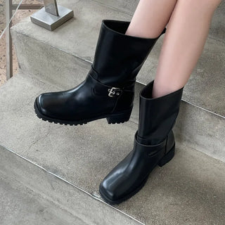 Juild Square Basic Track Sole Rider Boots 5cm