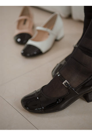 Serena Mary Jane Mid-heel Pumps 4cm