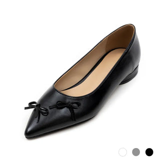 Clover Ribbon Stiletto Flat Shoes 2cm
