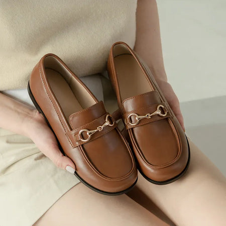 Grande Wide Chain Loafers 1cm