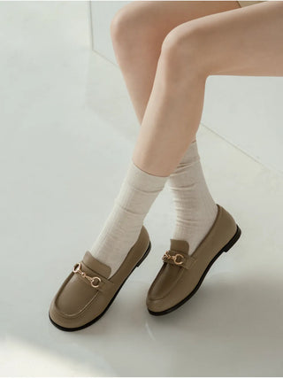 Grande Wide Chain Loafers 1cm