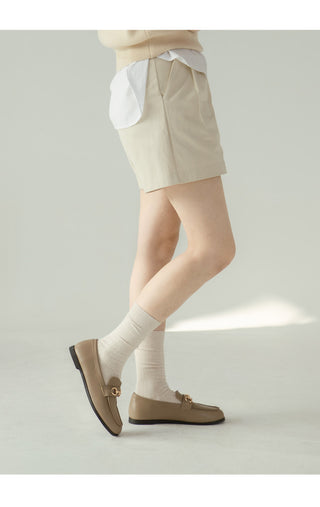 Grande Wide Chain Loafers 1cm