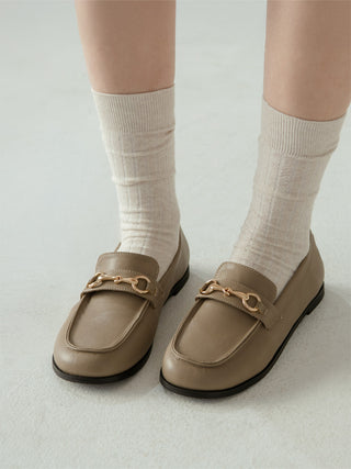 Grande Wide Chain Loafers 1cm