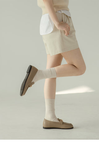 Grande Wide Chain Loafers 1cm