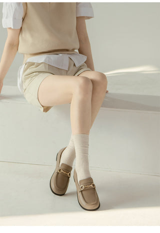 Grande Wide Chain Loafers 1cm
