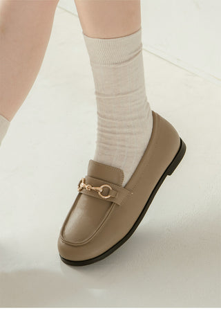 Grande Wide Chain Loafers 1cm