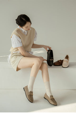 Grande Wide Chain Loafers 1cm