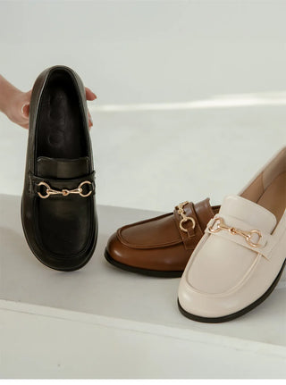 Grande Wide Chain Loafers 1cm