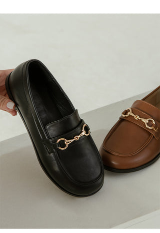 Grande Wide Chain Loafers 1cm