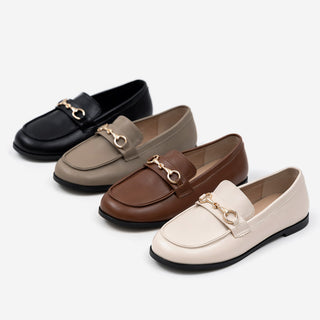 Grande Wide Chain Loafers 1cm