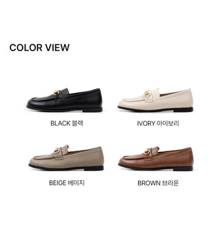 Grande Wide Chain Loafers 1cm