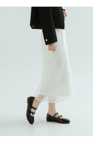 Commute Double Mary Jane Flat Shoes 1cm