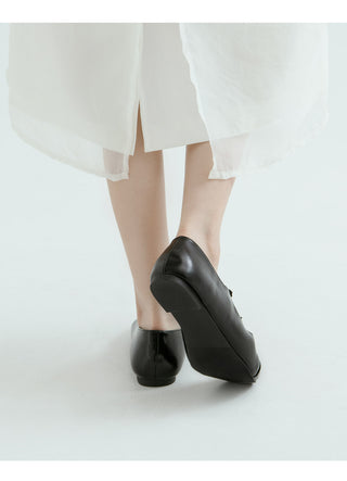 Commute Double Mary Jane Flat Shoes 1cm